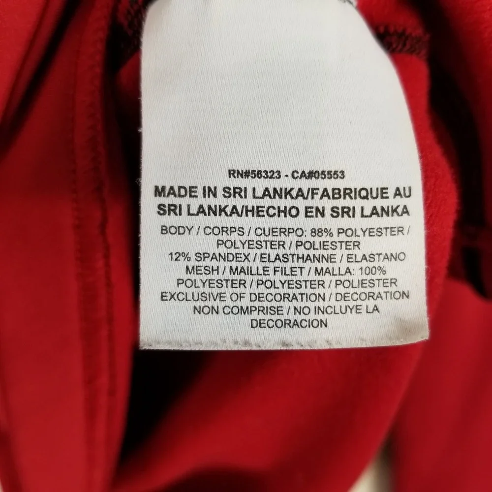 Nike Pro Combat Hyperwarm Dri-FIT‎ Red Black Mock Long Sleeve Shirt 3XL Fitted